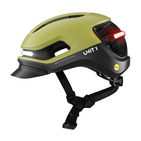 Unit1 AURA Smart Helm – E-Bike Helm mit Beleuchtung, Blinkern & Crash Alert.