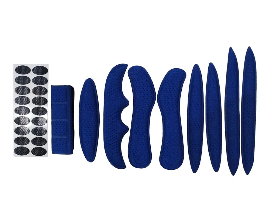 Universelles Helmpolster-Set für Fahrrad- und Skihelme Austauschbare Polster mit Klettpunkten.