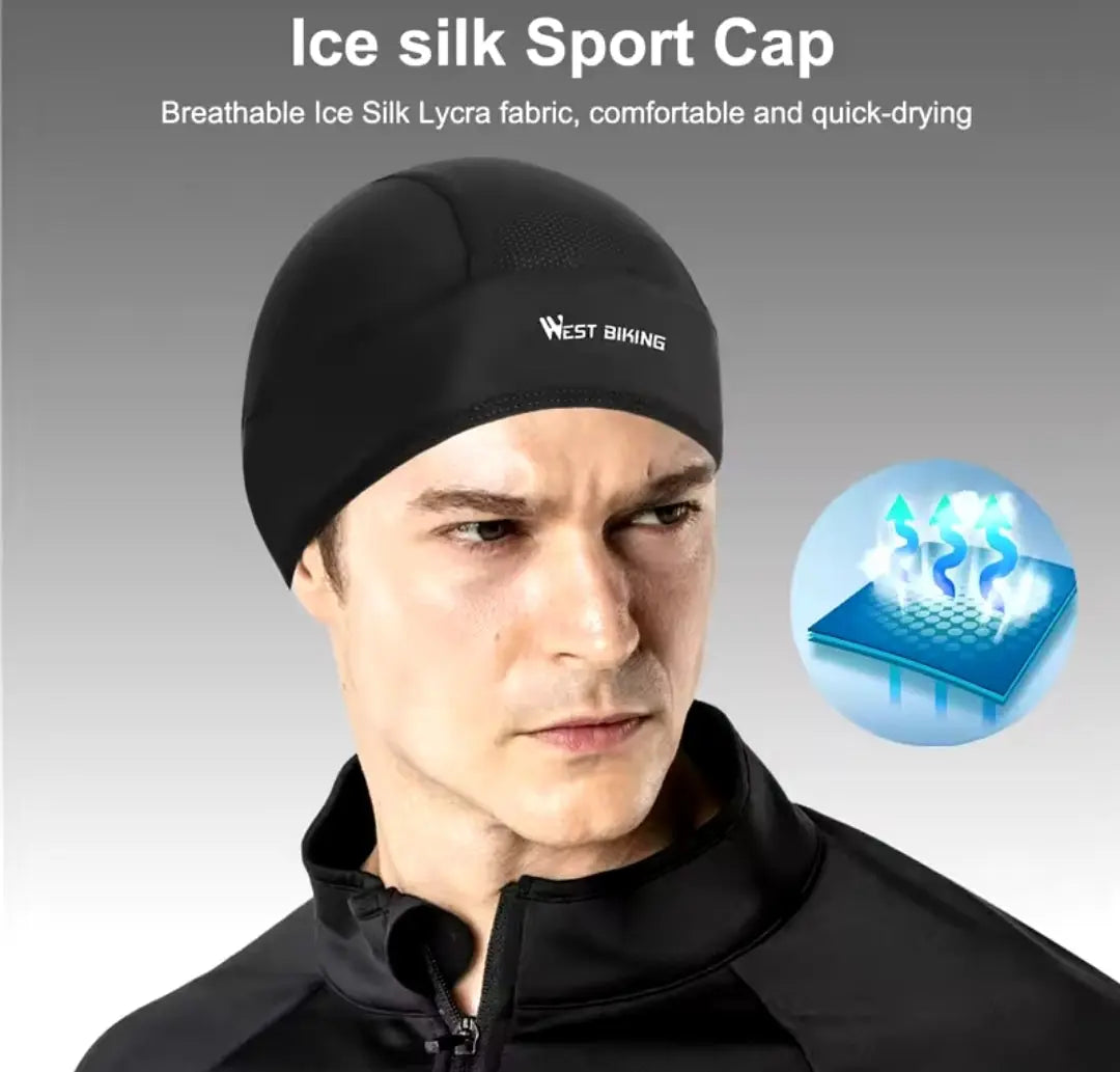 WEST BIKING Sommer Fahrrad-Mütze - Unterziehmütze Erwachsene.