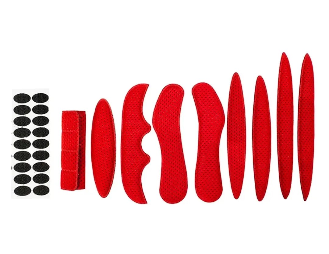 Universelles Helmpolster-Set für Fahrrad- und Skihelme Austauschbare Polster mit Klettpunkten.