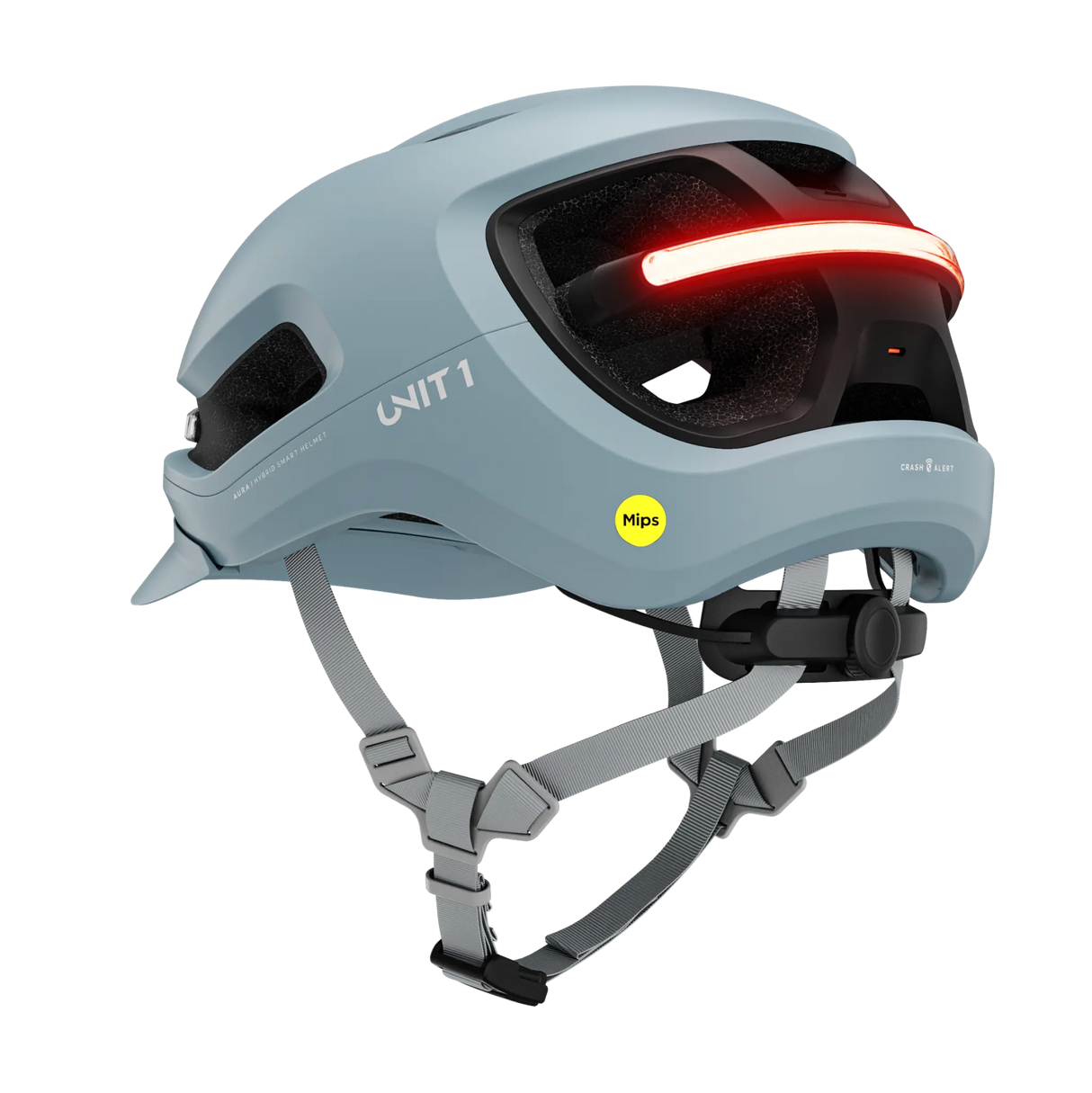 Unit1 AURA Smart Helm – E-Bike Helm mit Beleuchtung, Blinkern & Crash Alert.