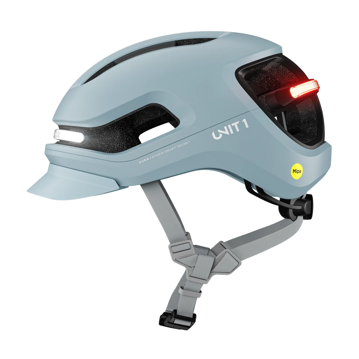 Unit1 AURA Smart Helm – E-Bike Helm mit Beleuchtung, Blinkern & Crash Alert.
