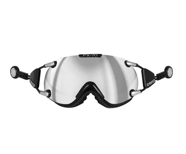 Casco FX-70 Skibrille Carbonic Ersatzglas grau getönt, silber Spiegel.