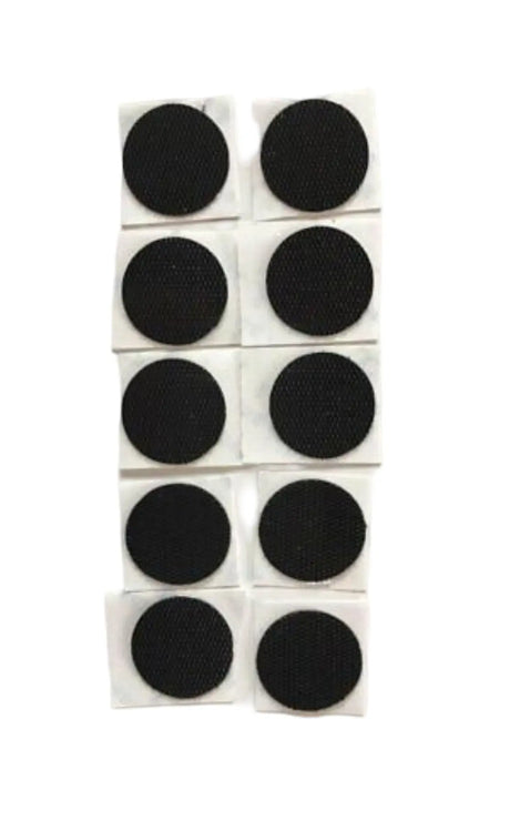 Runde Klettpunkte für Polster selbstklebend, 10 Stück Ø13  mm.
