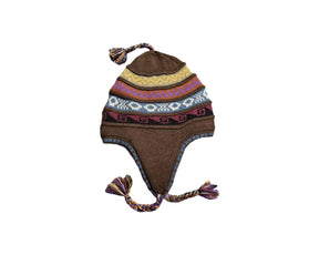 Chullo-Mütze aus Alpaka mit wärmendem Polar-Futter – Handgefertigt in Peru - FastMove