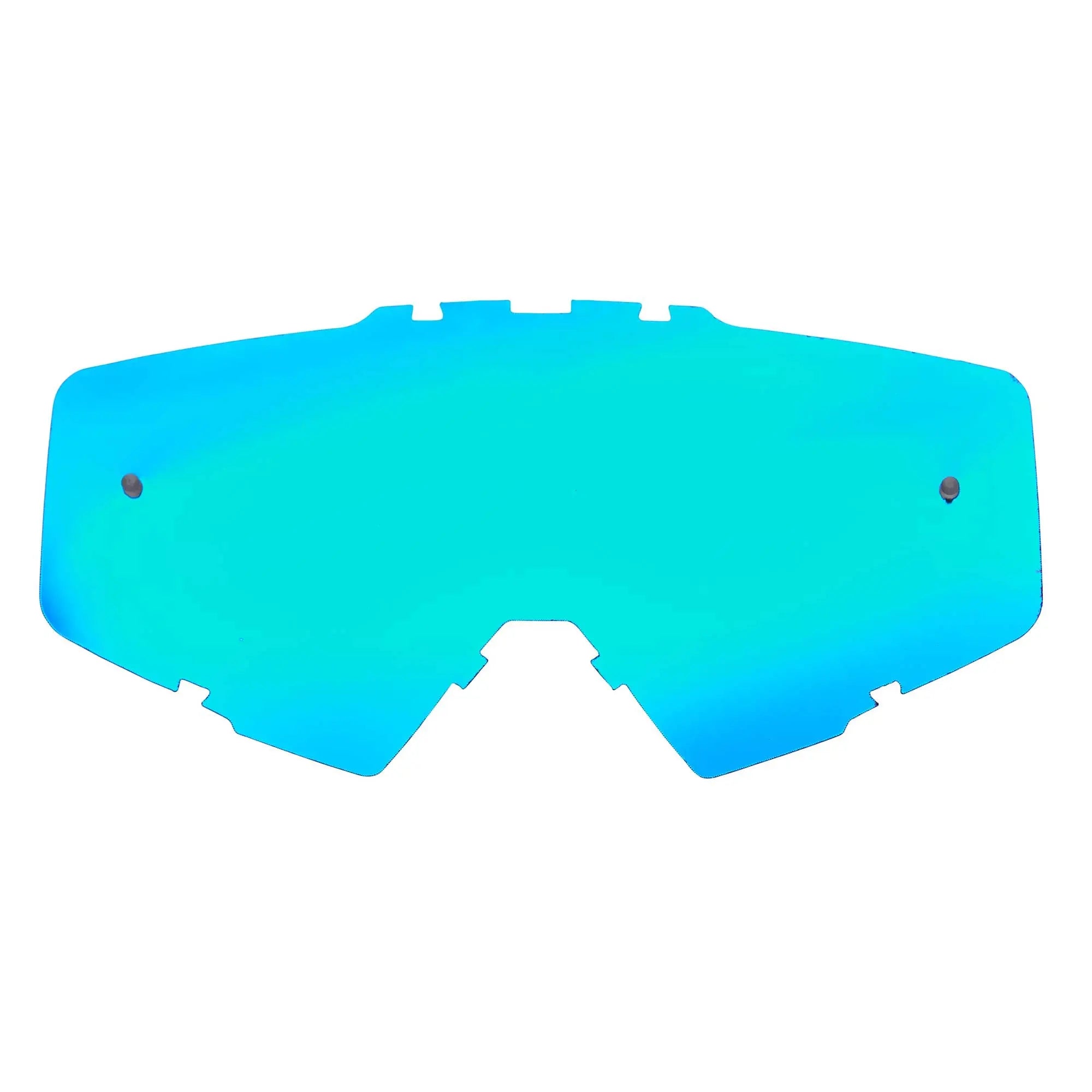 Cratoni C-DIRTTRACK Ersatzscheibe | Glass Scheibe blau für Brille Fahrrad.