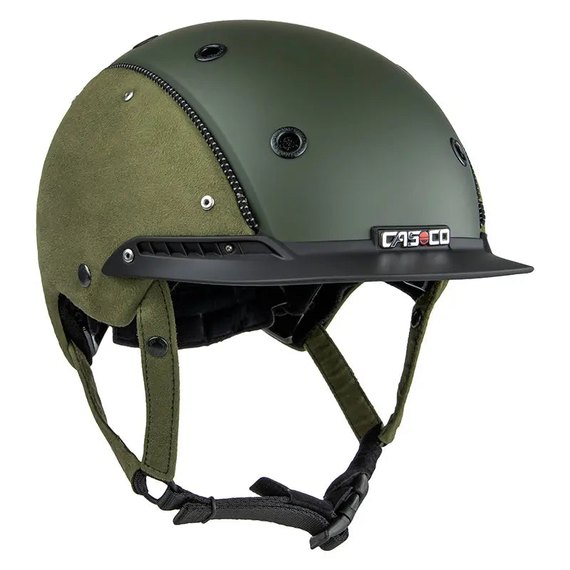 CASCO Champ-3 Nubuk Jagdgrün Reithelm – Edles Design & Sicherheit - FastMove