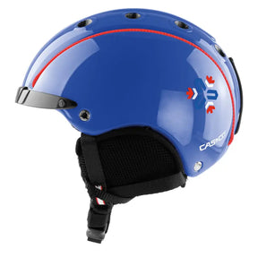 Casco Mini Pro2 Azure Blue Glossy Skihelm | Kinderhelm.