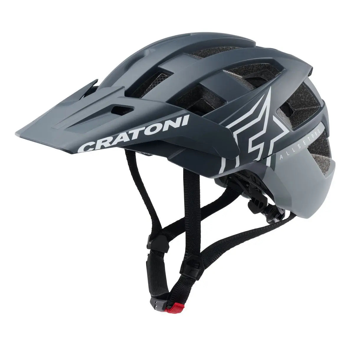 Cratoni AllSet Pro steel-blue matt | MTB Helm Fahrradhelm.