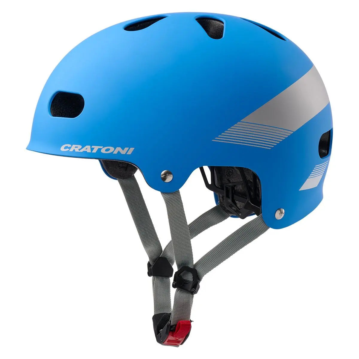 Cratoni C-Mate Jr. blue-grey | Kinderhelm Fahrradhelm S-M.
