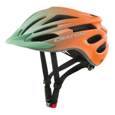 Cratoni Pacer Jr. khaki-orange matt | Fahrradhelm Rad Kinderhelm | Jugend Kinder.