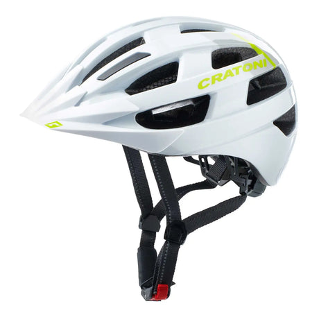 CRATONI Velo-X Fahrradhelm Weiß | Damen und Herren mit Rücklicht E-Bike Trekking.