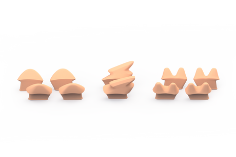 Unit1 SPARKY Silikon-Inserts – Farbsets für Kinderhelm Unit1