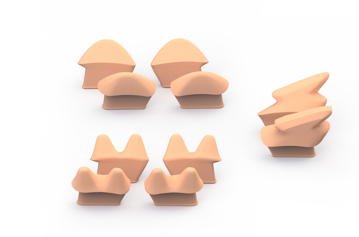 Unit1 SPARKY Silikon-Inserts – Farbsets für Kinderhelm Unit1