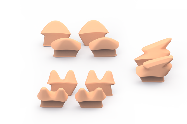 Unit1 SPARKY Silikon-Inserts – Farbsets für Kinderhelm Unit1