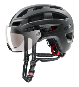 uvex finale visor Fahrradhelm | Integriertes Allwetter-Visier uvex