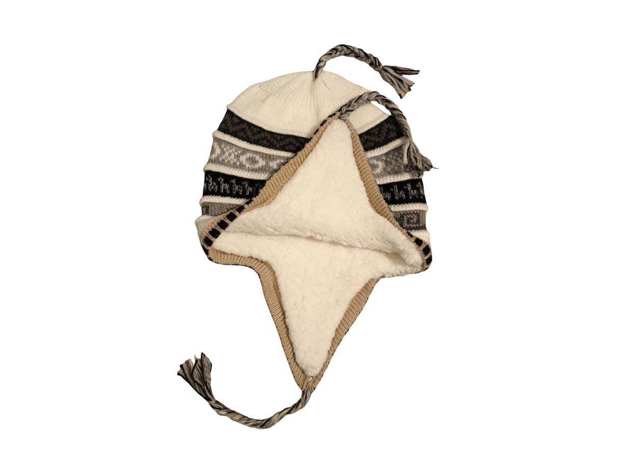 Chullo Mütze aus Peru | Handgemacht mit Alpaka & Polarfutter Helmexperte