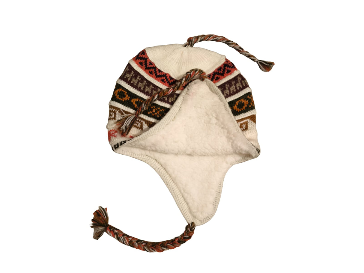 Chullo Mütze aus Peru | Handgemacht mit Alpaka & Polarfutter Helmexperte