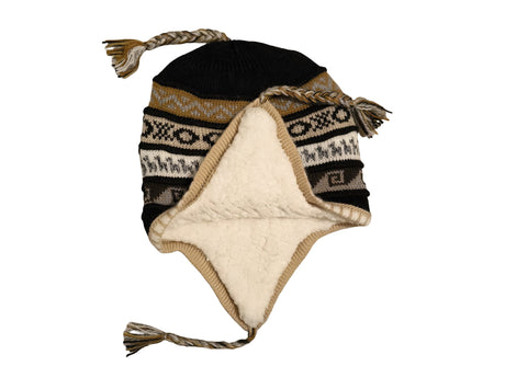 Chullo Mütze aus Peru | Handgemacht mit Alpaka & Polarfutter Helmexperte