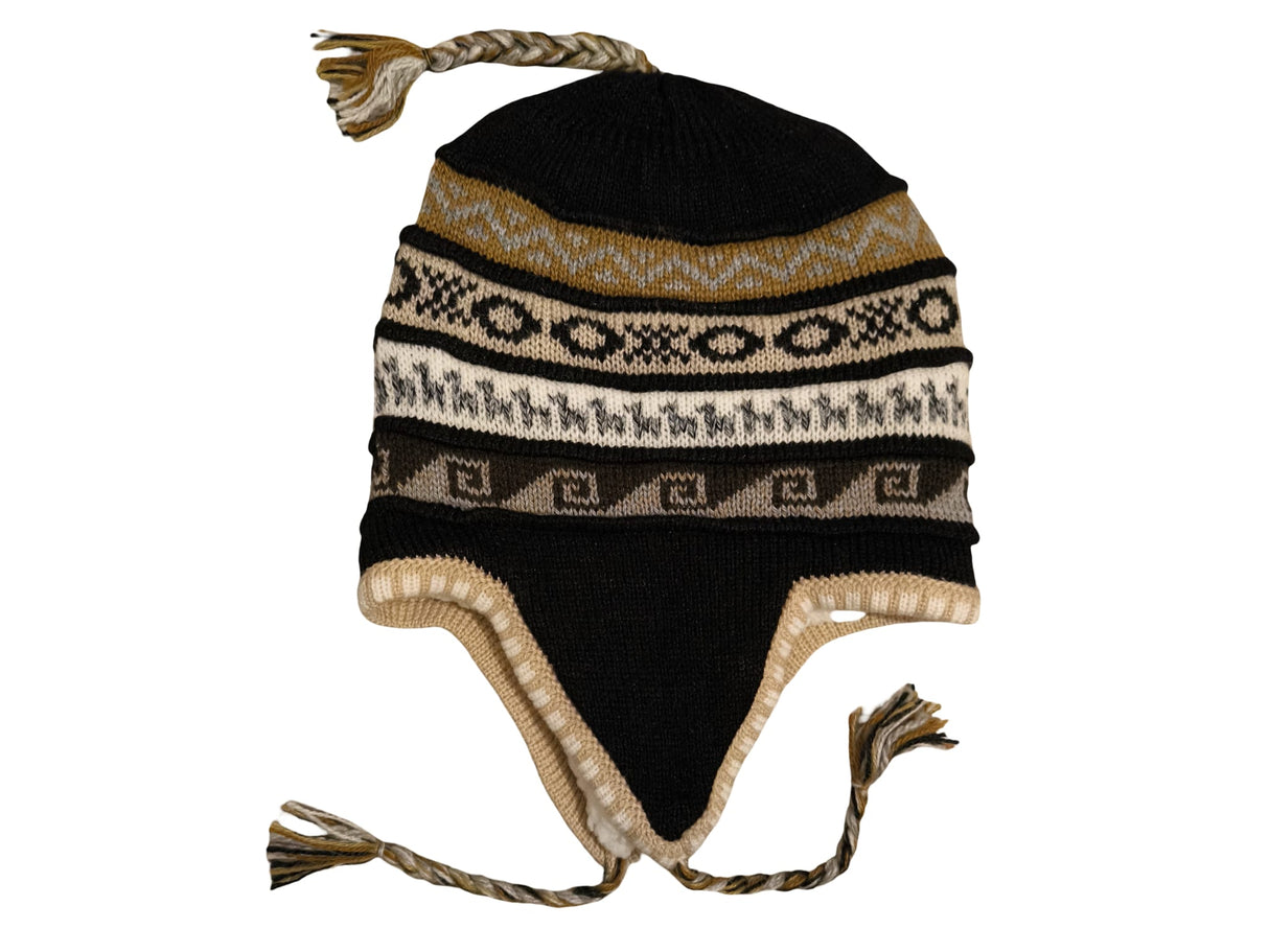 Chullo Mütze aus Peru | Handgemacht mit Alpaka & Polarfutter Helmexperte
