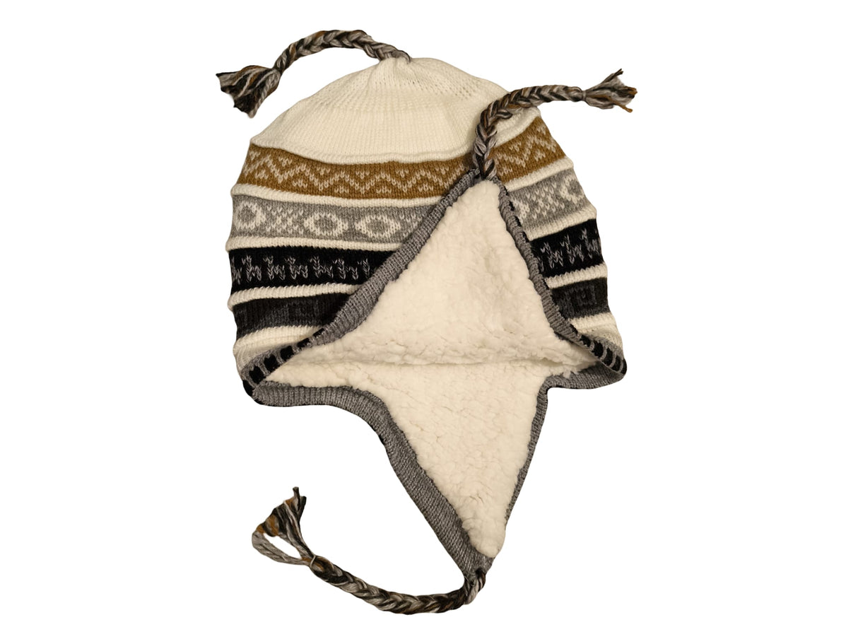 Chullo Mütze aus Peru | Handgemacht mit Alpaka & Polarfutter Helmexperte