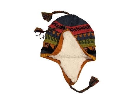Chullo Mütze aus Peru | Handgemacht mit Alpaka & Polarfutter Helmexperte