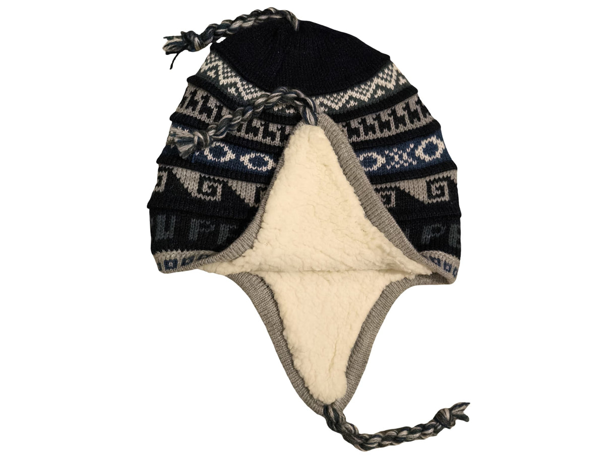 Chullo Mütze aus Peru | Handgemacht mit Alpaka & Polarfutter Helmexperte