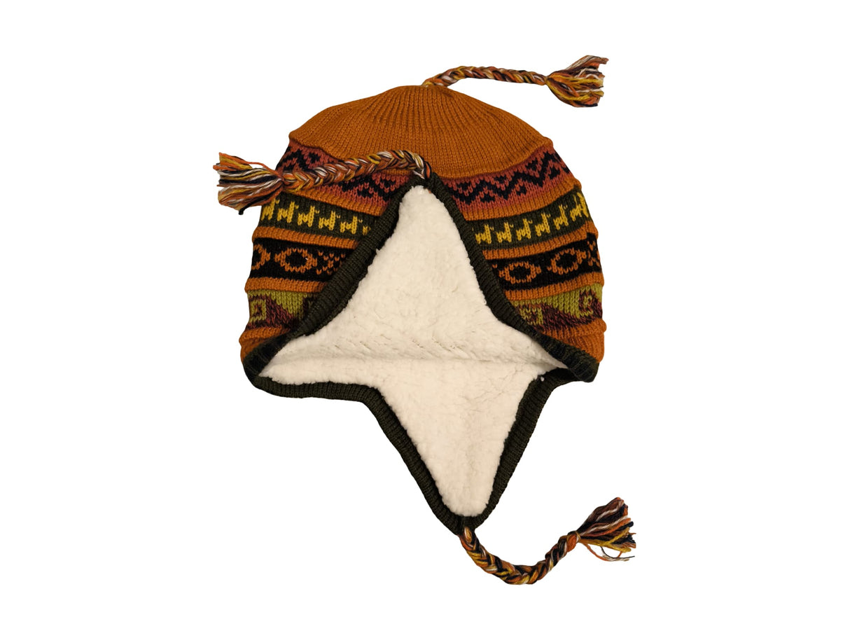 Chullo Mütze aus Peru | Handgemacht mit Alpaka & Polarfutter Helmexperte