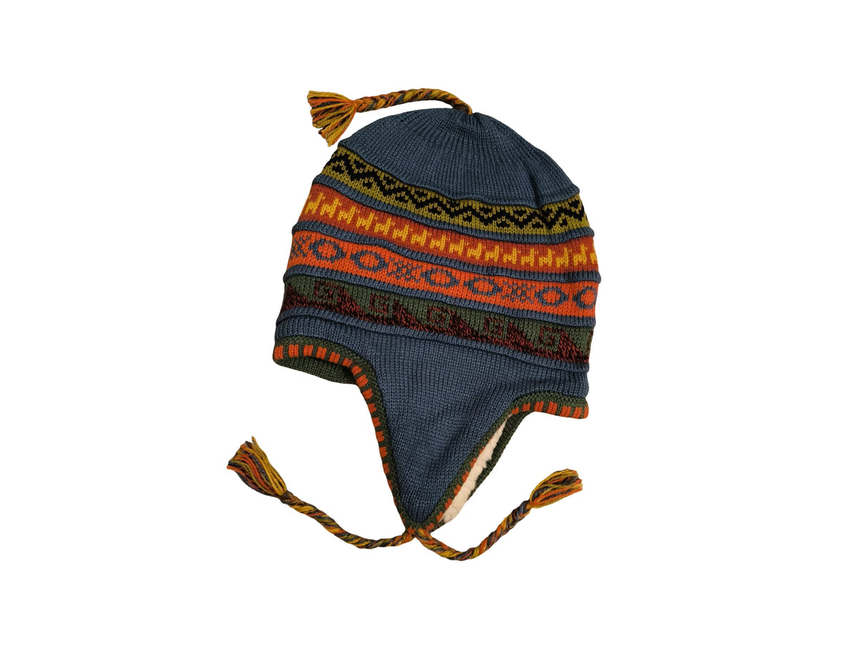 Chullo Mütze aus Peru | Handgemacht mit Alpaka & Polarfutter Helmexperte