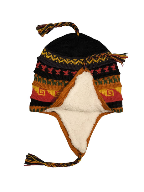 Chullo Mütze aus Peru | Handgemacht mit Alpaka & Polarfutter Helmexperte