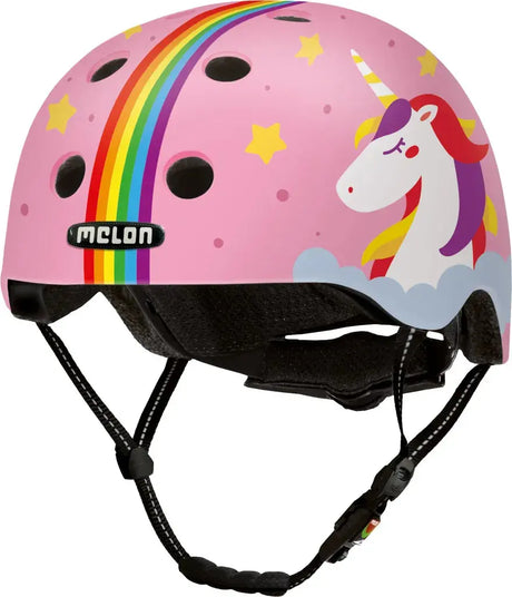 MELON Kinderhelm – Phantasia, Leichtgewicht mit Magnetverschluss und märchenhaftem Design.