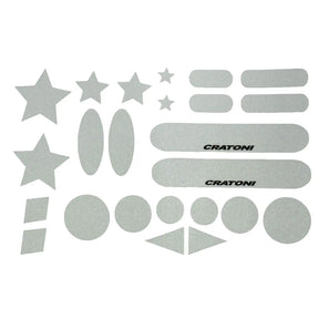 Cratoni Sticker Card Reflector für Fahrradhelm Reithelm Skihelm.