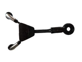 Casco Skibrille FX-70 Ersatzteile, Seitenteile schwarz-silber ohne Magnet black.