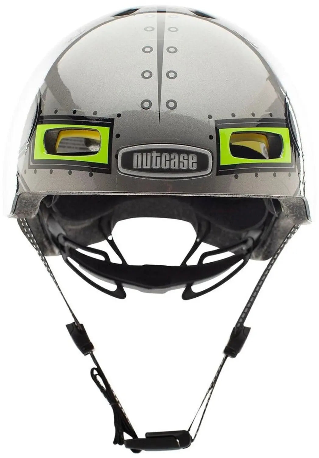 Nutcase Little Nutty MIPS – Kinderhelm Gloss, Robo Boy mit Magnetverschluss und MIPS-Technologie.