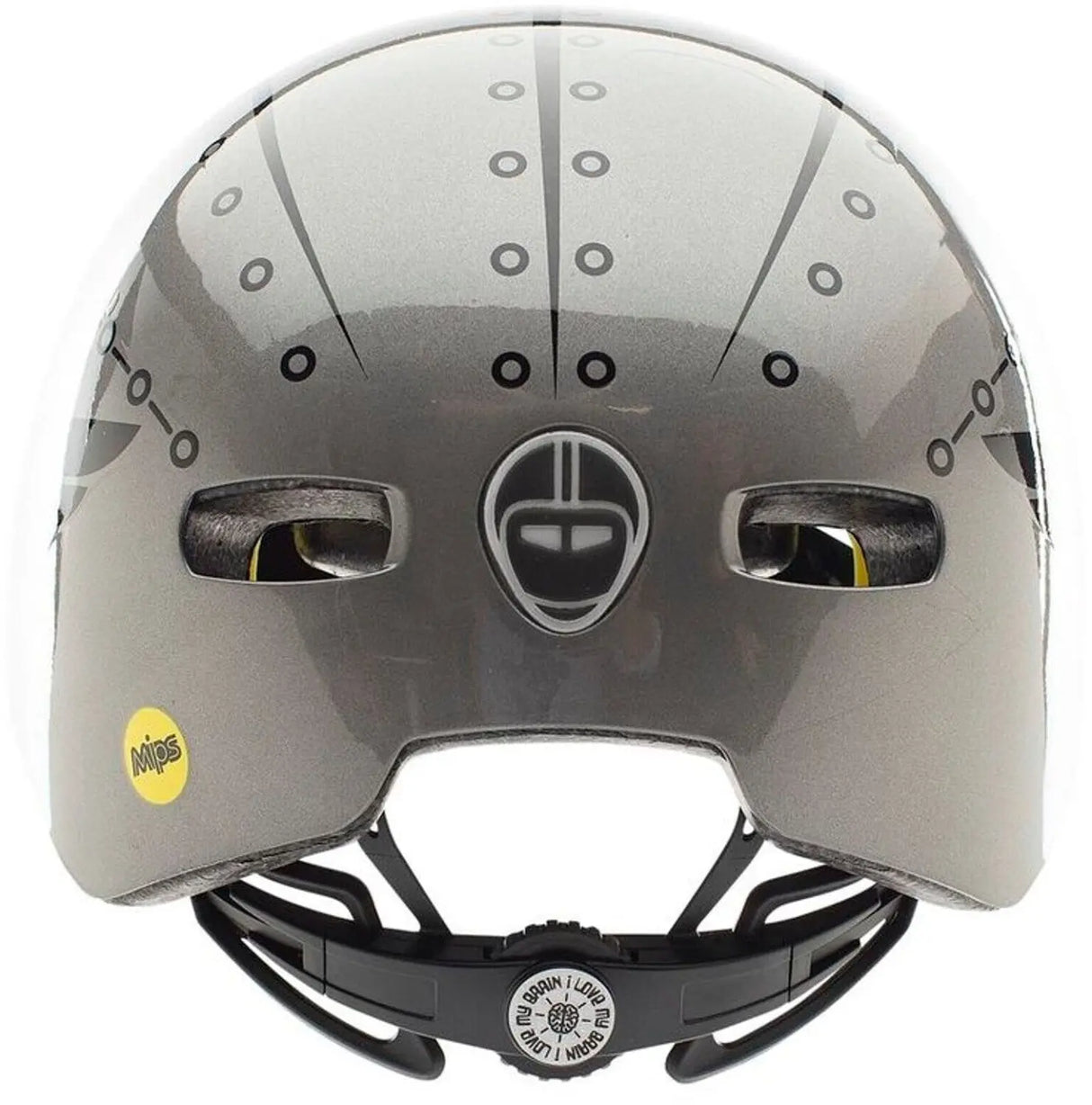 Nutcase Little Nutty MIPS – Kinderhelm Gloss, Robo Boy mit Magnetverschluss und MIPS-Technologie.